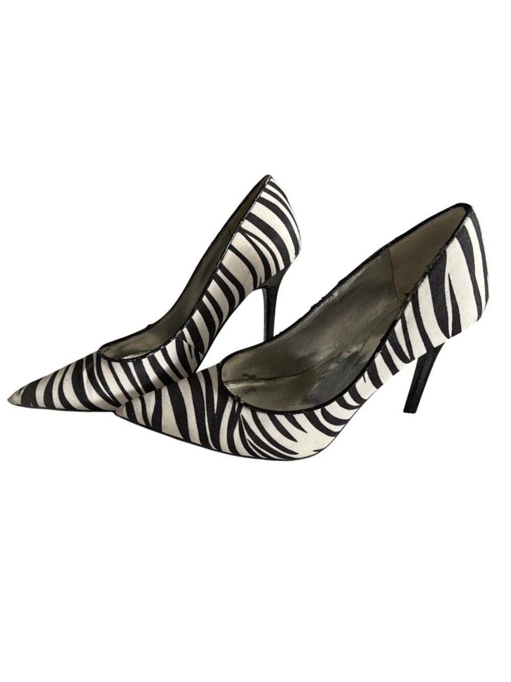 GUESS Zebra Print Stiletto Pumps - Women’s 6.5 - Chic Animal Print Heels